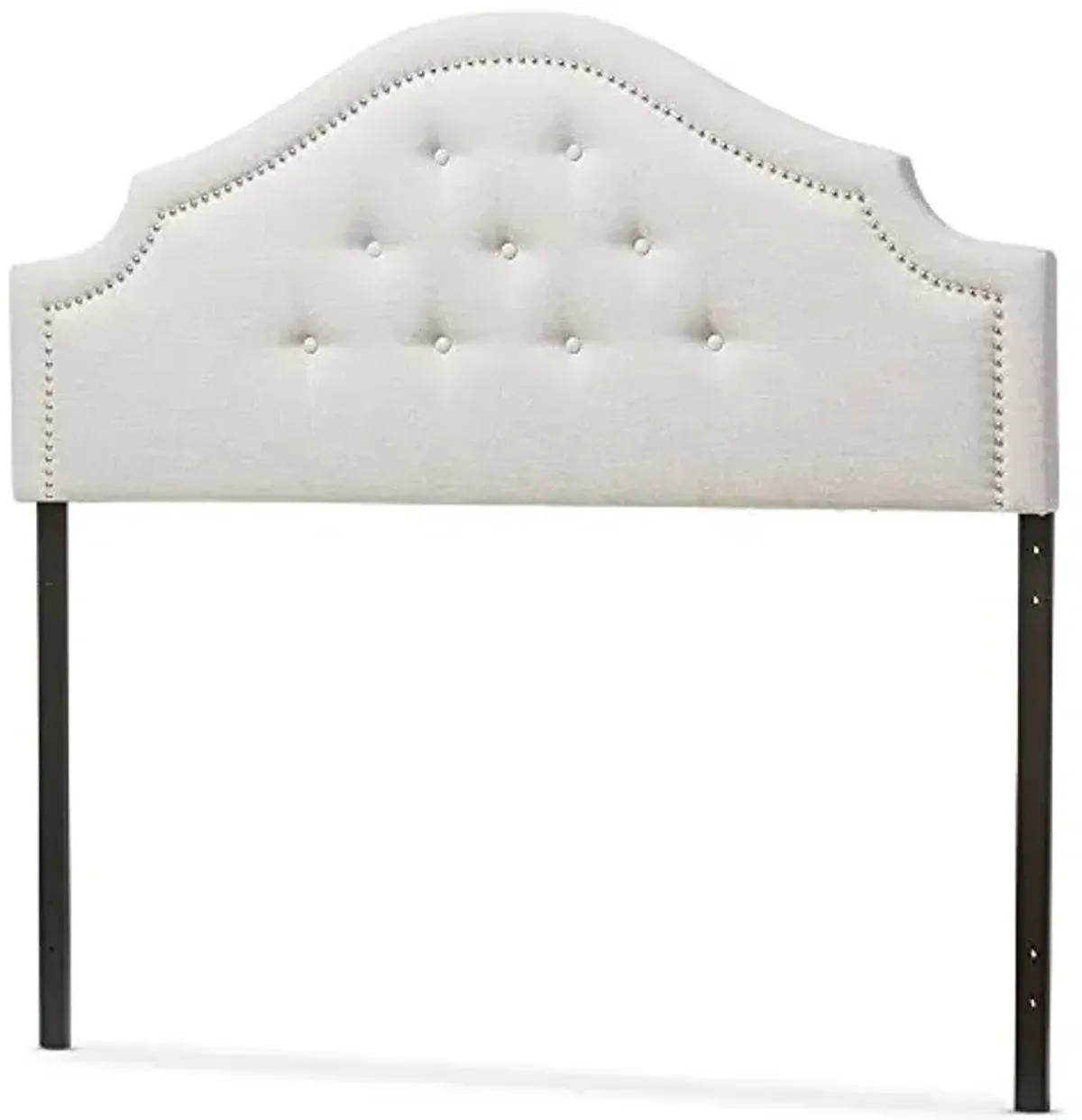 Baxton Studio Cora Modern and Contemporary Greyish Beige Fabric Upholstered Queen Size Headboard