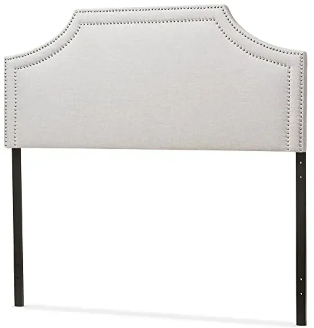 Baxton Studio Guifford Modern & Contemporary Fabric Upholstered Headboard, King, Greyish Beige
