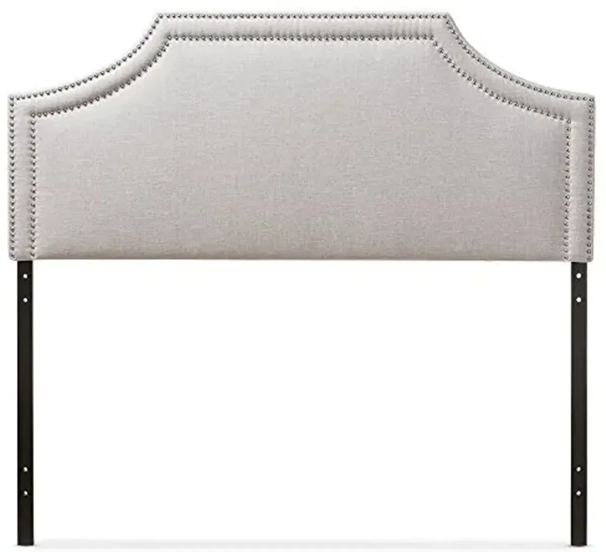 Baxton Studio Guifford Modern & Contemporary Fabric Upholstered Headboard, King, Greyish Beige