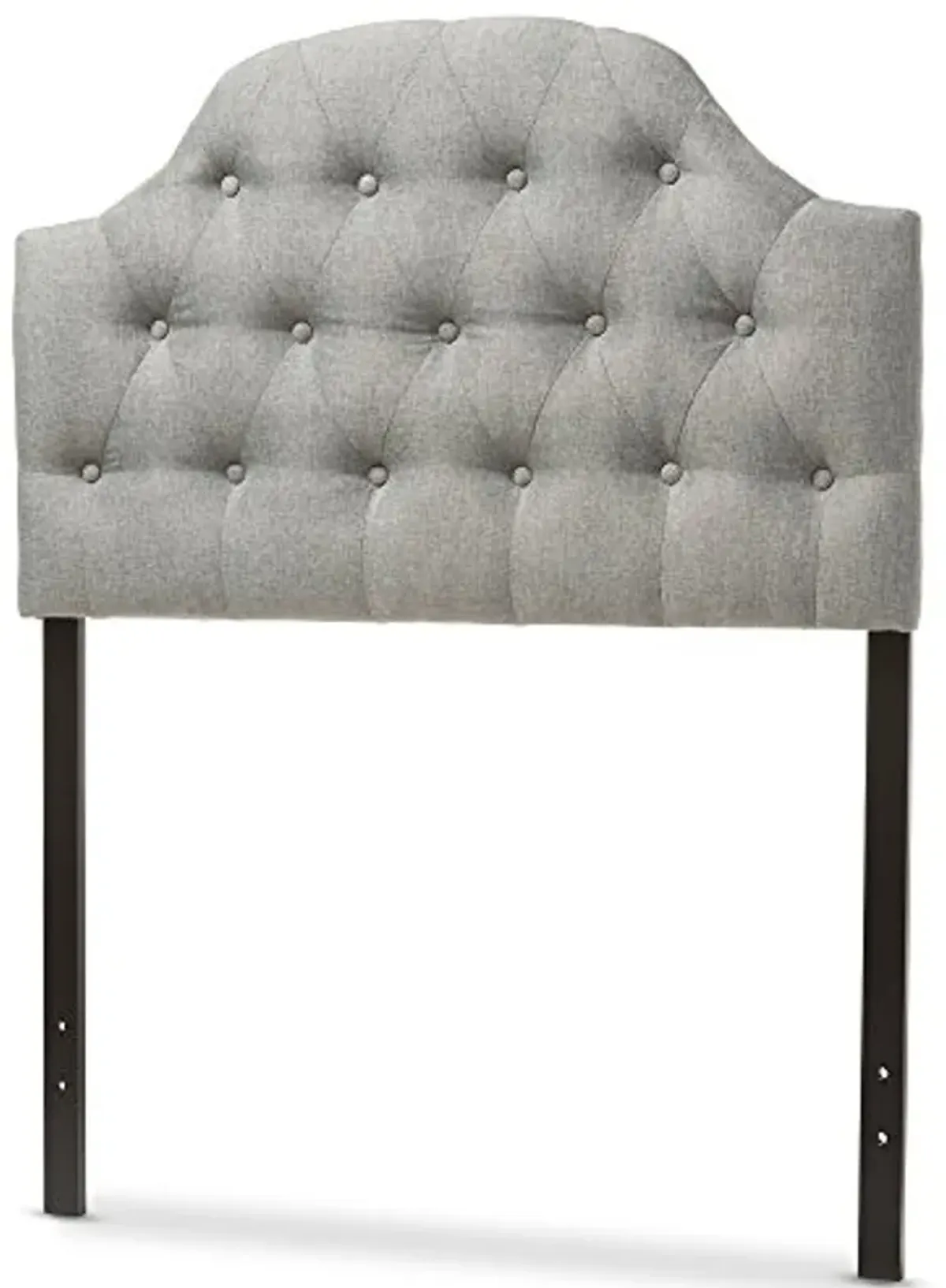 Baxton Studio Maugier Headboard, Twin, Grey