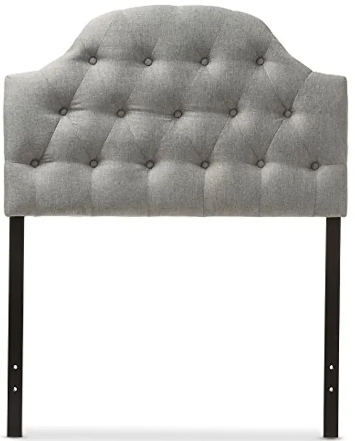 Baxton Studio Maugier Headboard, Twin, Grey