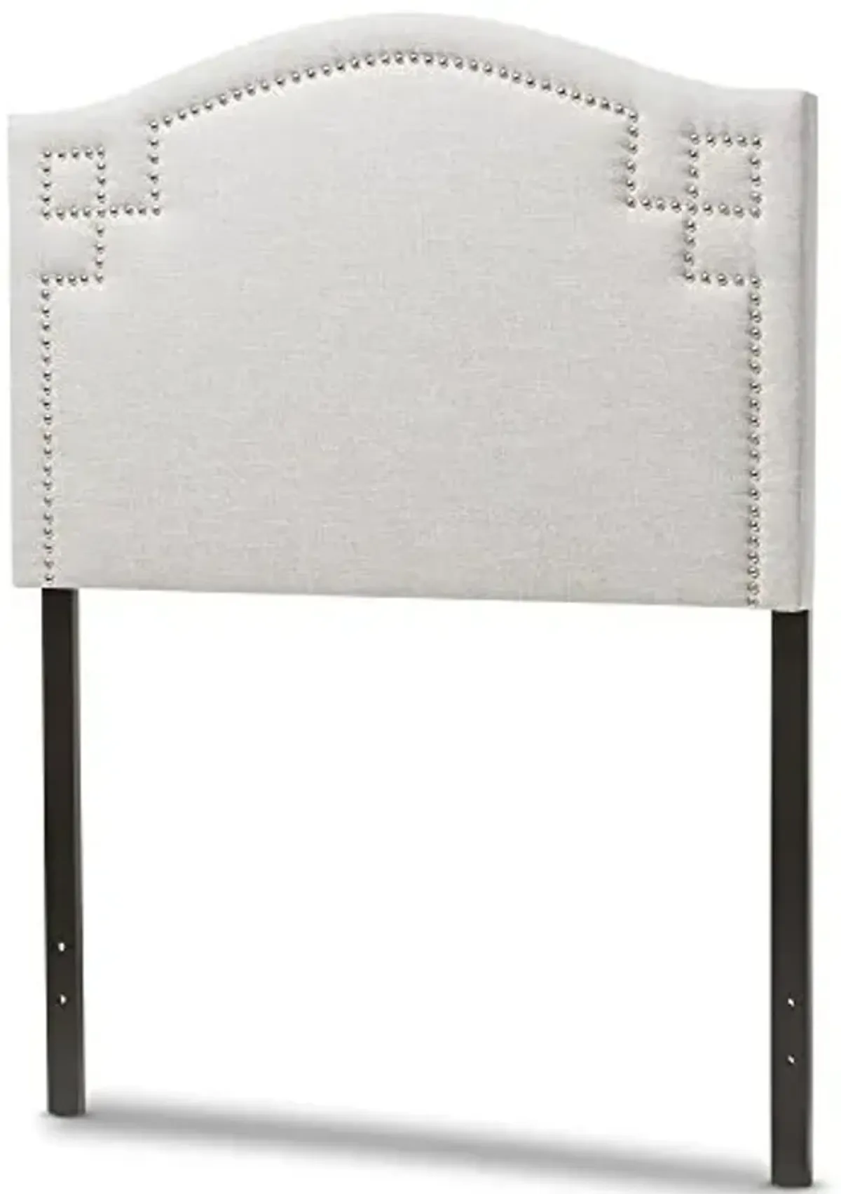 Baxton Studio Aubrey Modern and Contemporary Greyish Beige Fabric Upholstered Twin Size Headboard