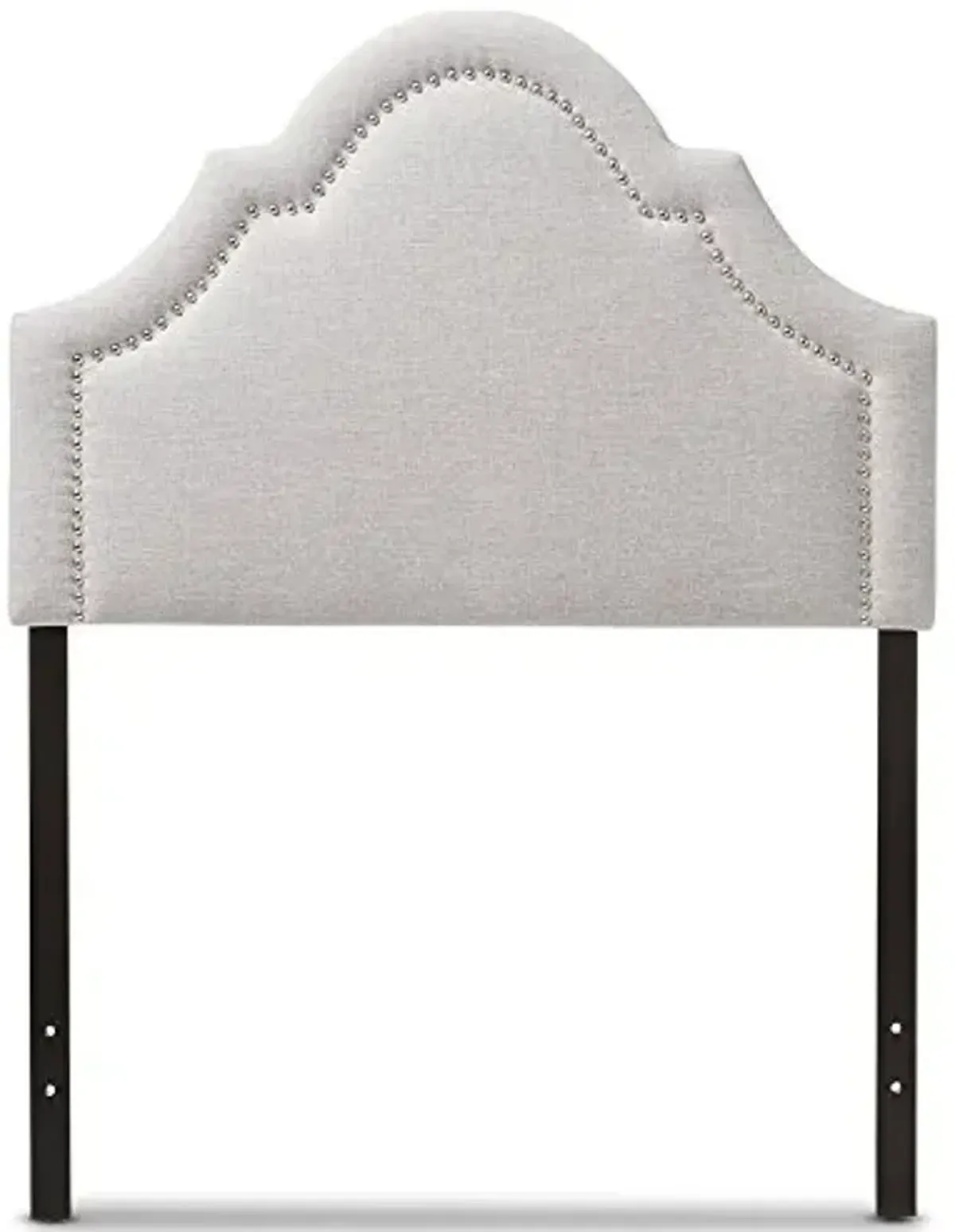 Baxton Studio Rita Modern and Contemporary Greyish Beige Fabric Upholstered Twin Size Headboard