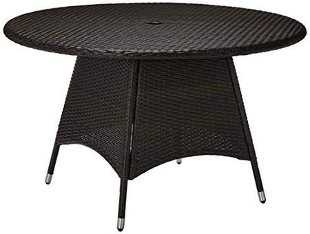 Christopher Knight Home Kanza Outdoor Brown Wicker Round Dining Table