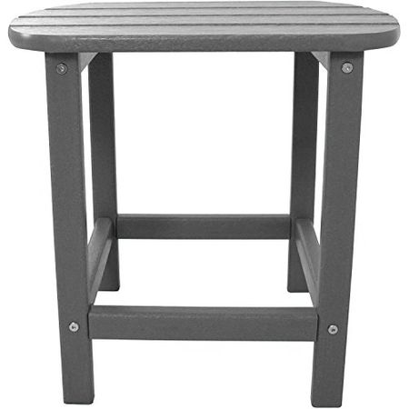 Hanover Weather Side Table-Grey, Gray