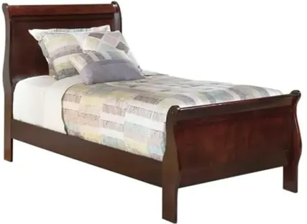 Signature Design by Ashley Alisdair Traditional Twin Sleigh Headboard & Footboard ONLY, Dark Brown