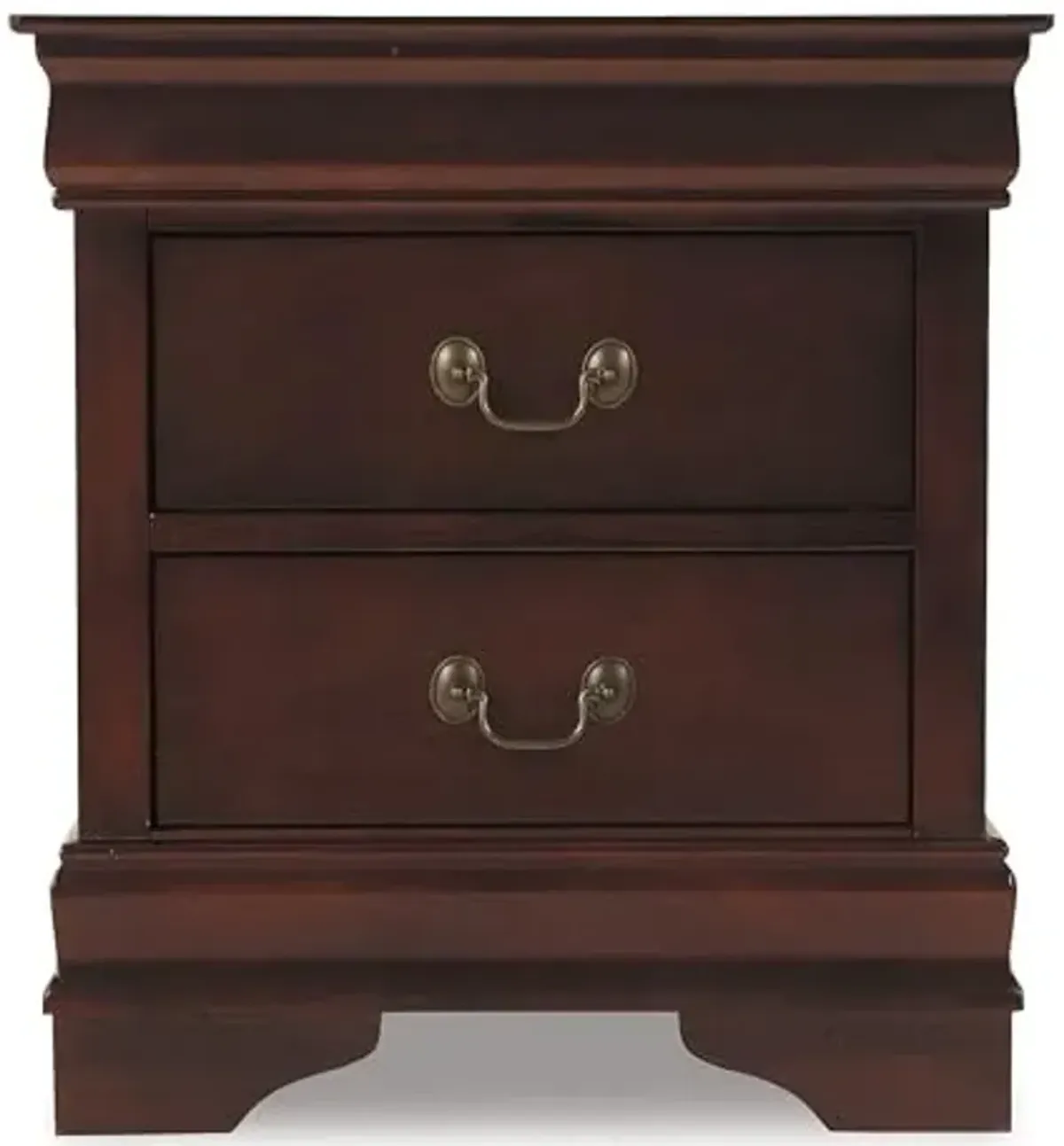 Signature Design by Ashley Alisdair Traditional 2 Drawer Nightstand, 23.75" Tall, Dark Brown