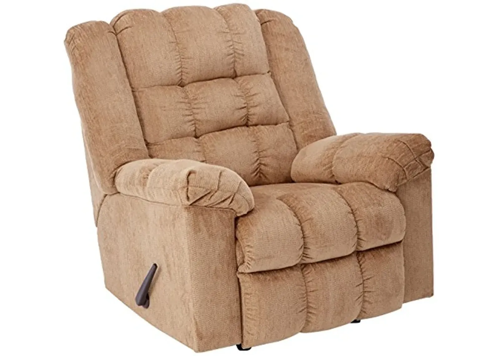 Signature Design by Ashley Ludden Ultra Plush Tufted Manual Rocker Recliner, Light Brown