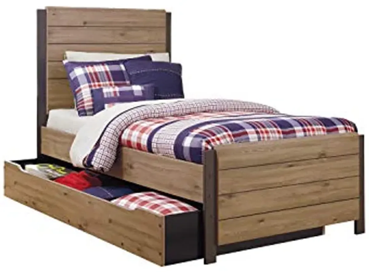 Signature Design by Ashley Twin Wooden Bunkie Board Roll Slats, .75 Inch Mattress Support