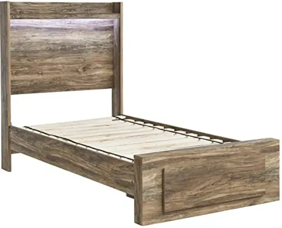 Signature Design by Ashley Twin Wooden Bunkie Board Roll Slats, .56 Inch Mattress Support