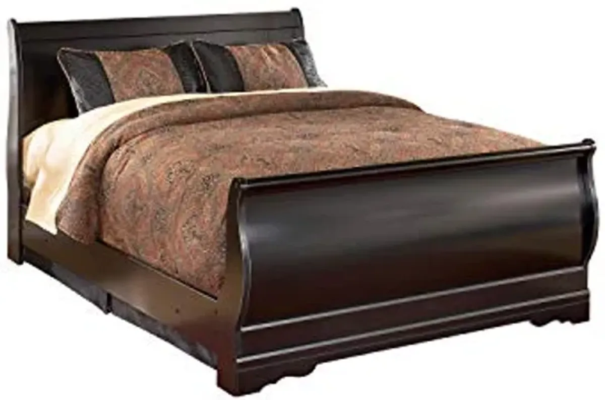 Signature Design by Ashley Huey Vineyard Traditional Full Sleigh Headboard ONLY, Black