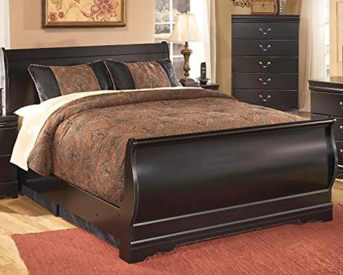 Signature Design by Ashley Huey Vineyard Traditional Full Sleigh Headboard ONLY, Black