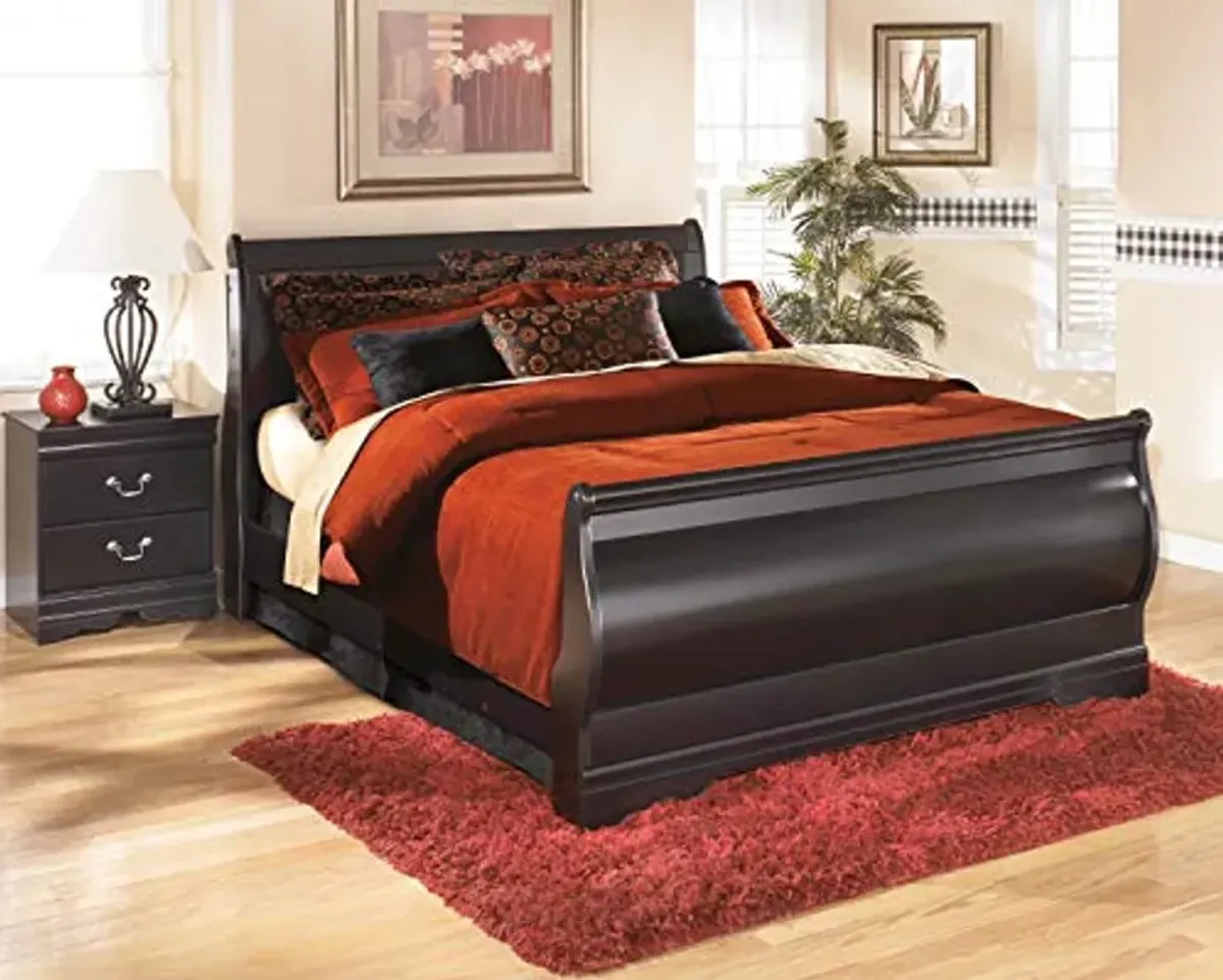 Signature Design by Ashley Huey Vineyard Traditional Full Sleigh Headboard ONLY, Black