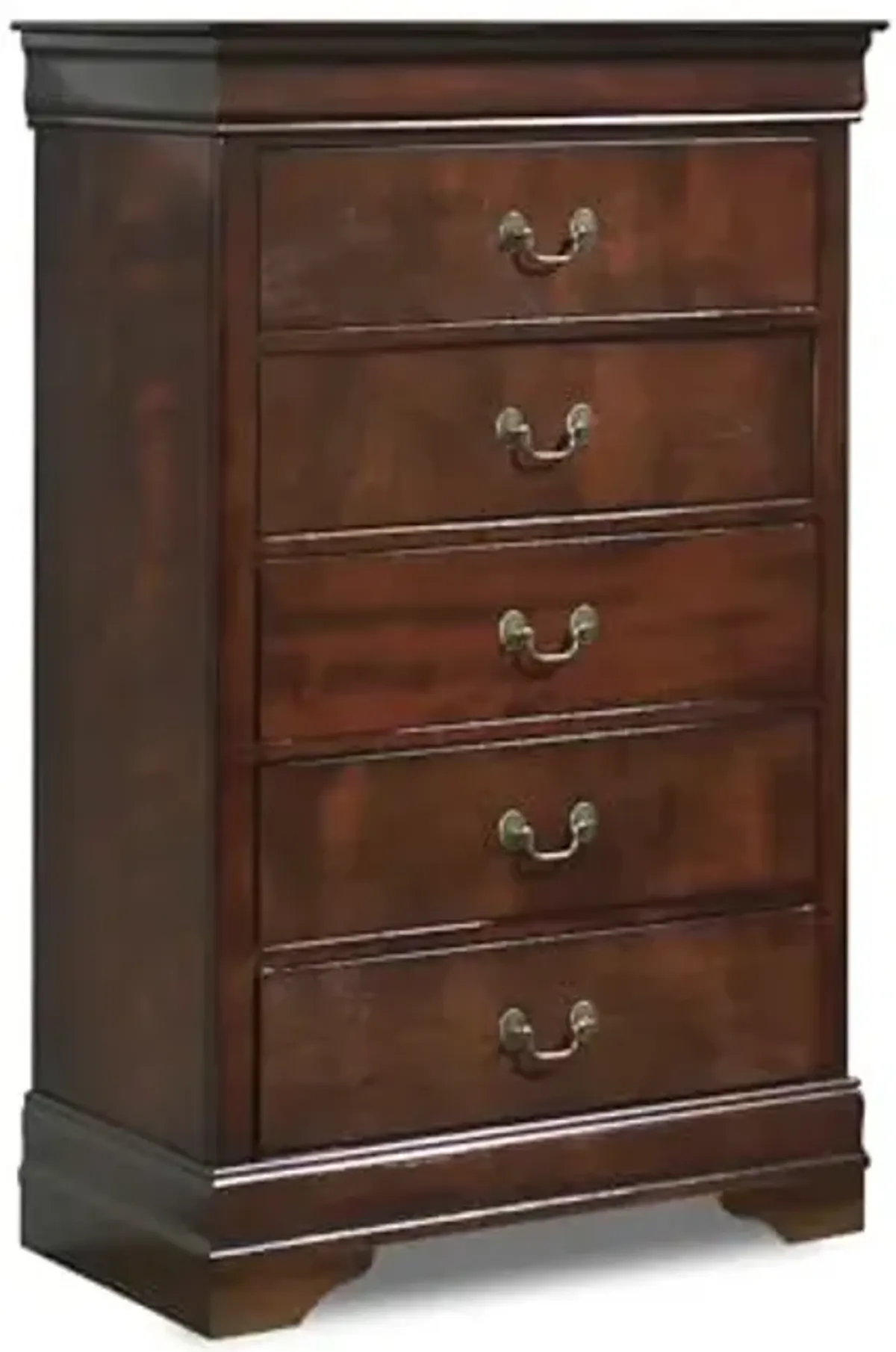 Signature Design by Ashley Alisdair Traditional 5 Drawer Chest of Drawers, Dark Brown