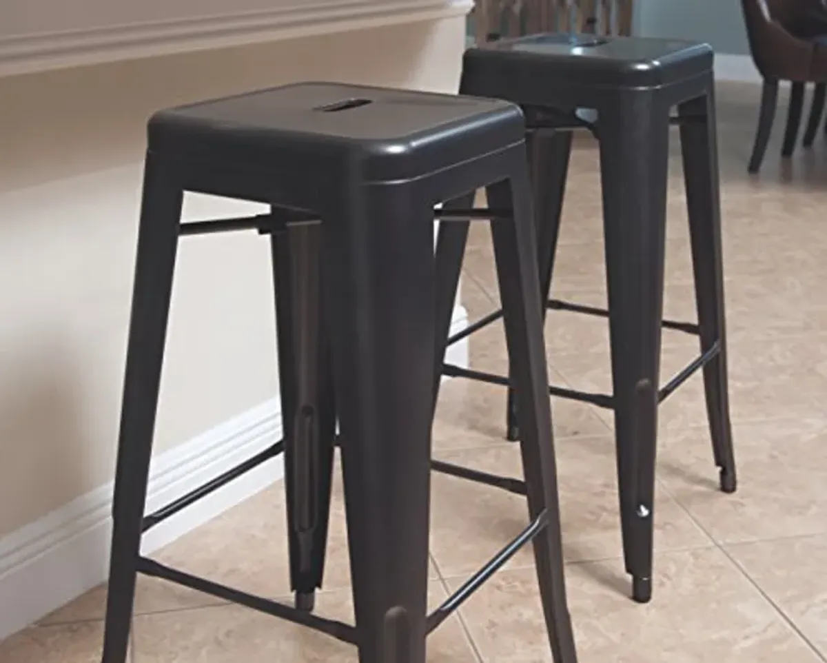 Ashley Furniture Signature Design - Pinnadel Barstool - Pub Height - Vintage Casual - Set of 4 - Gray