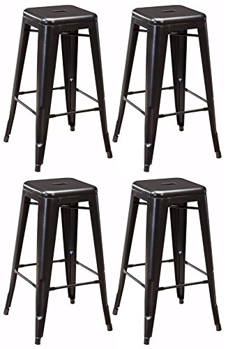 Ashley Furniture Signature Design - Pinnadel Barstool - Pub Height - Vintage Casual - Set of 4 - Gray