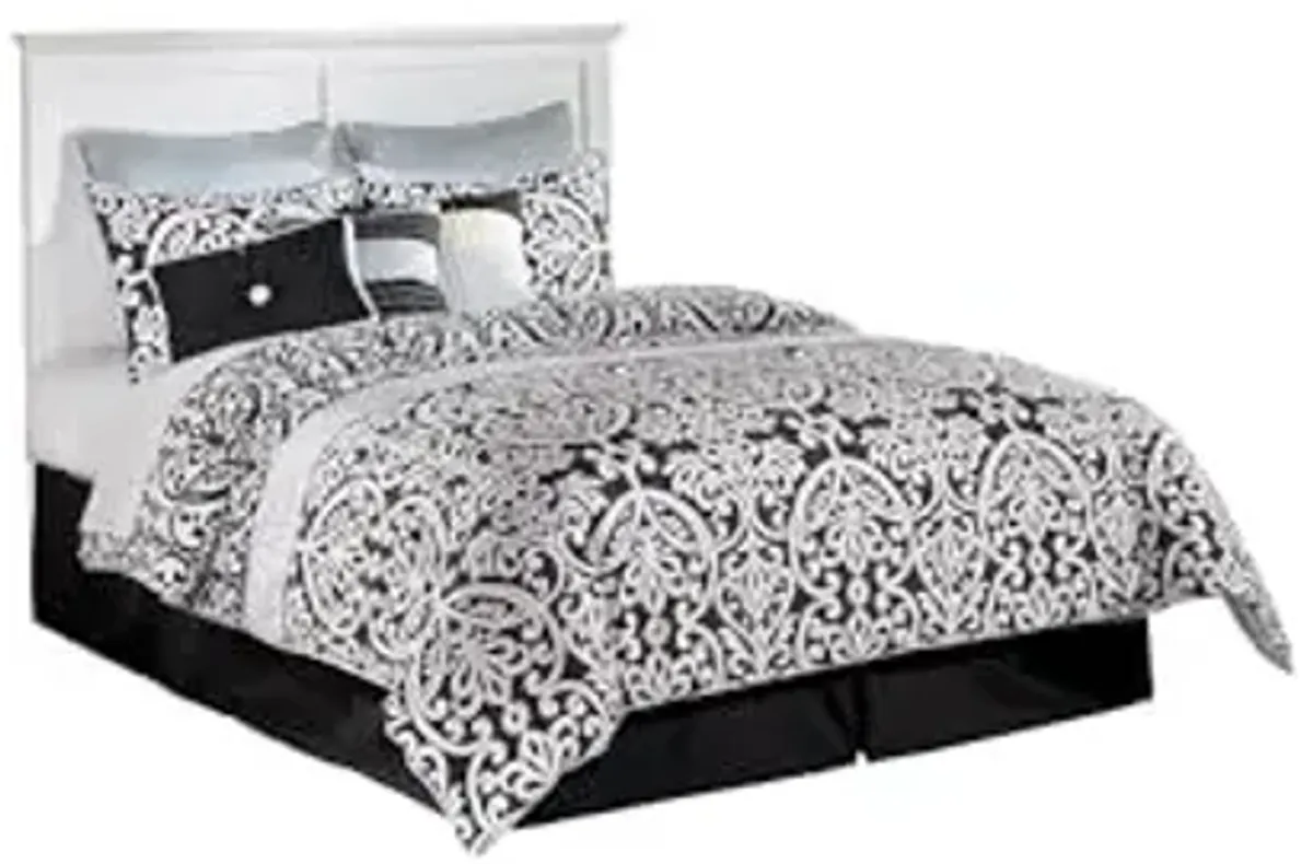 Signature Design by Ashley Bostwick Shoals Coastal Cottage Panel Headboard ONLY, Queen, White