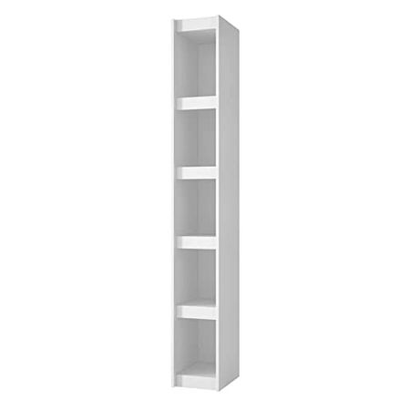 Manhattan Comfort Parana Wood Series 1.0 5 Shelf Bookcase in White