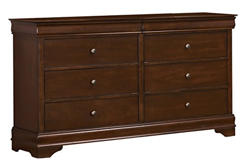 Homelegance Abbeville Six-Drawer Dresser, Cherry