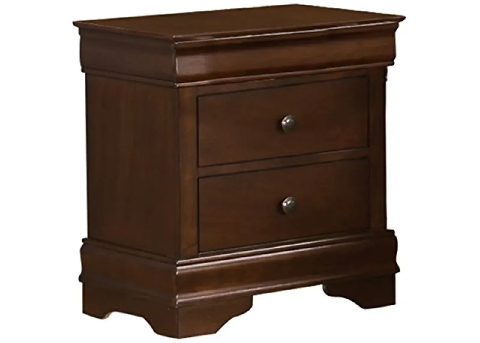 Homelegance Abbeville Two-Drawer Nightstand, Cherry