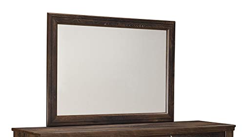 Ashley Furniture Signature Design - Quinden Bedroom Mirror - Component Piece - Dark Brown