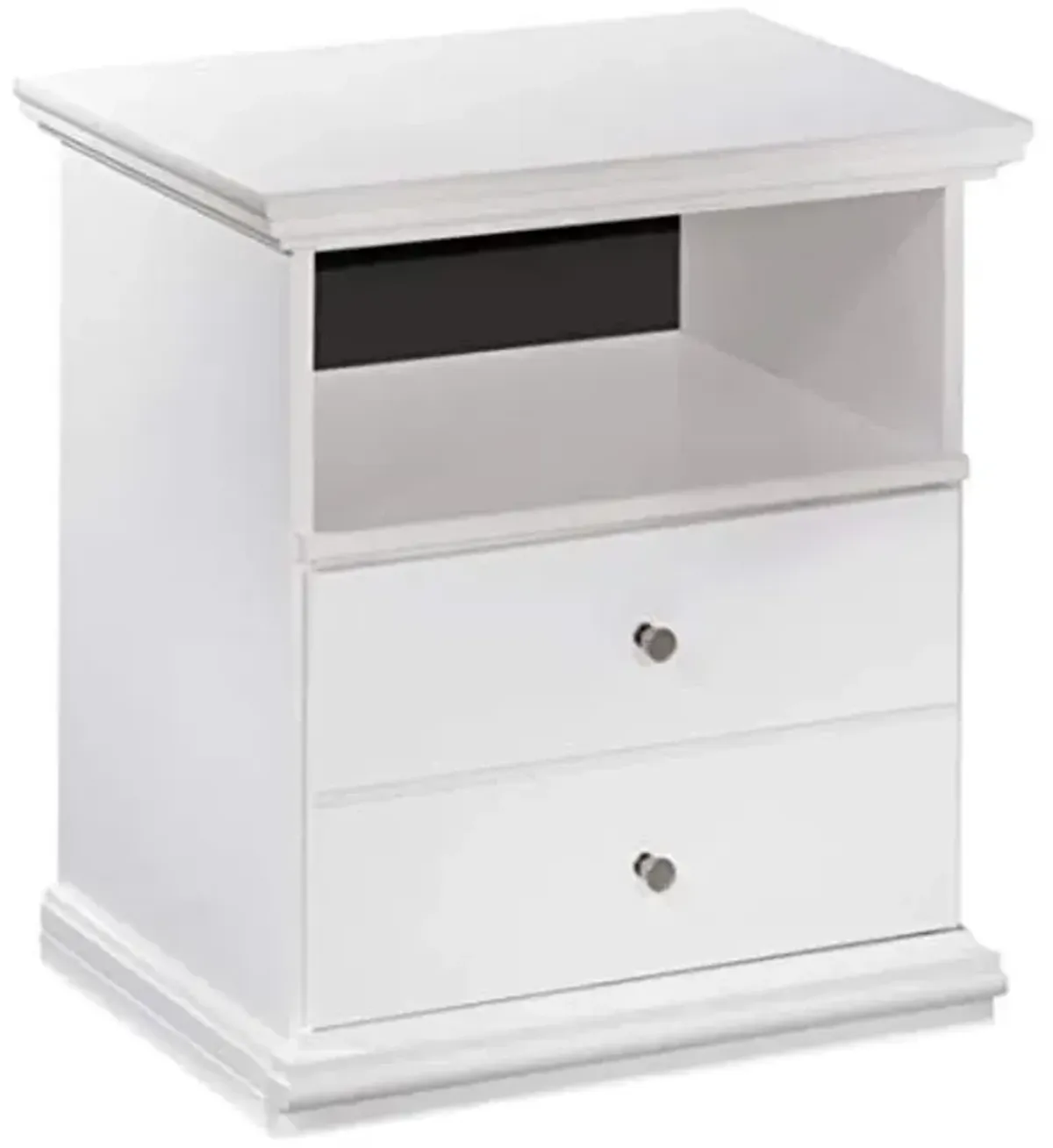 Signature Design by Ashley Bostwick Shoals Children's Traditional 1 Drawer Nightstand with 1 Storage Cubby, 24.37" Tall, White