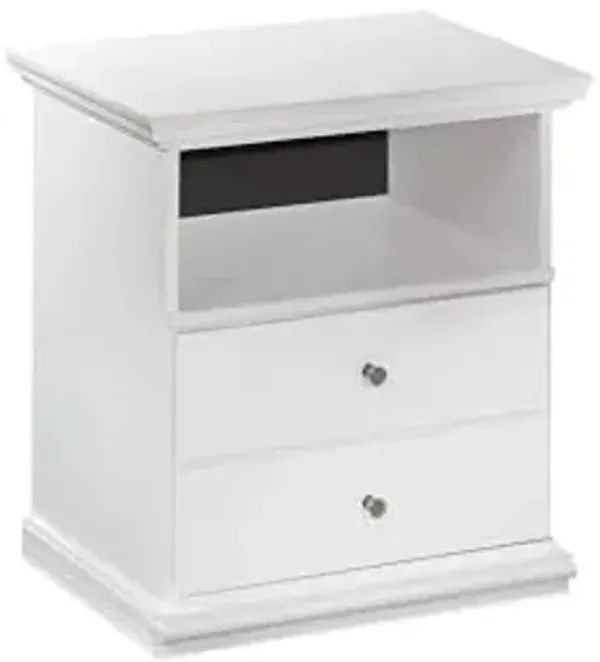 Signature Design by Ashley Bostwick Shoals Children's Traditional 1 Drawer Nightstand with 1 Storage Cubby, 24.37" Tall, White
