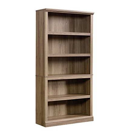 Sauder Select Collection 5-Shelf Bookcase, Salt Oak finish