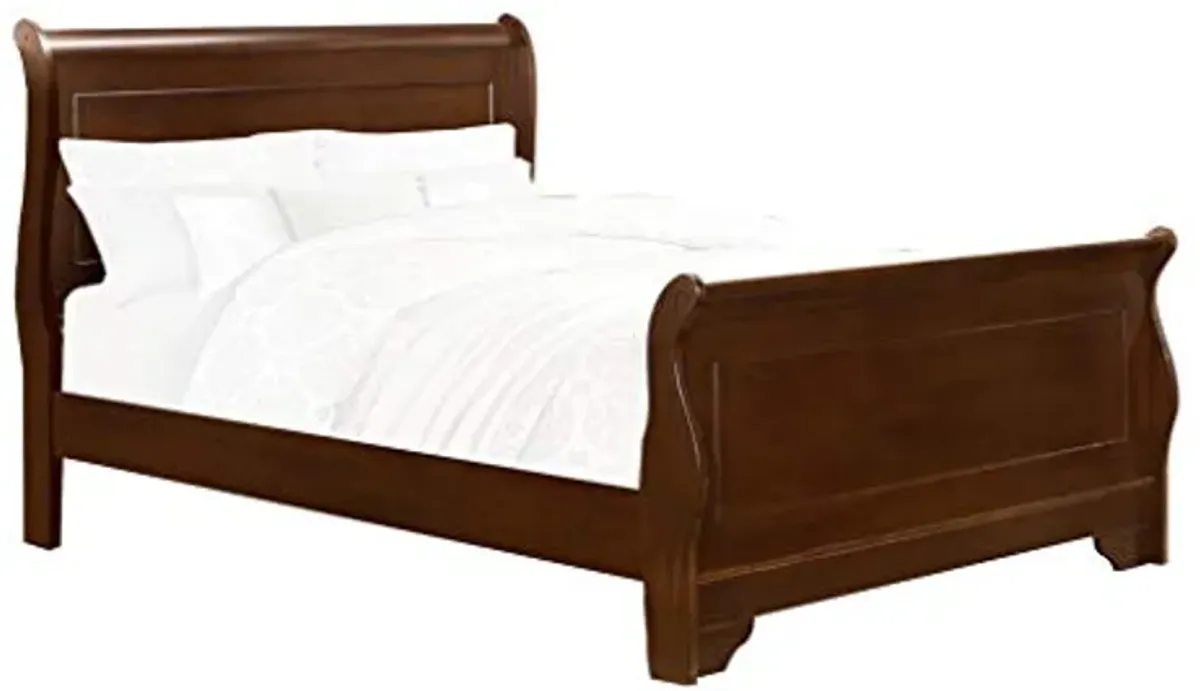 Homelegance Abbeville Eastern King Sleigh Bedframe, Cherry