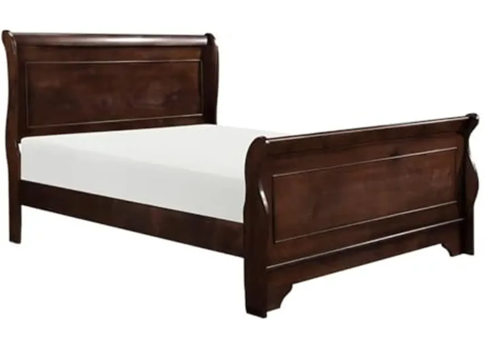 Homelegance Abbeville Cal King Sleigh Bedframe, Cherry