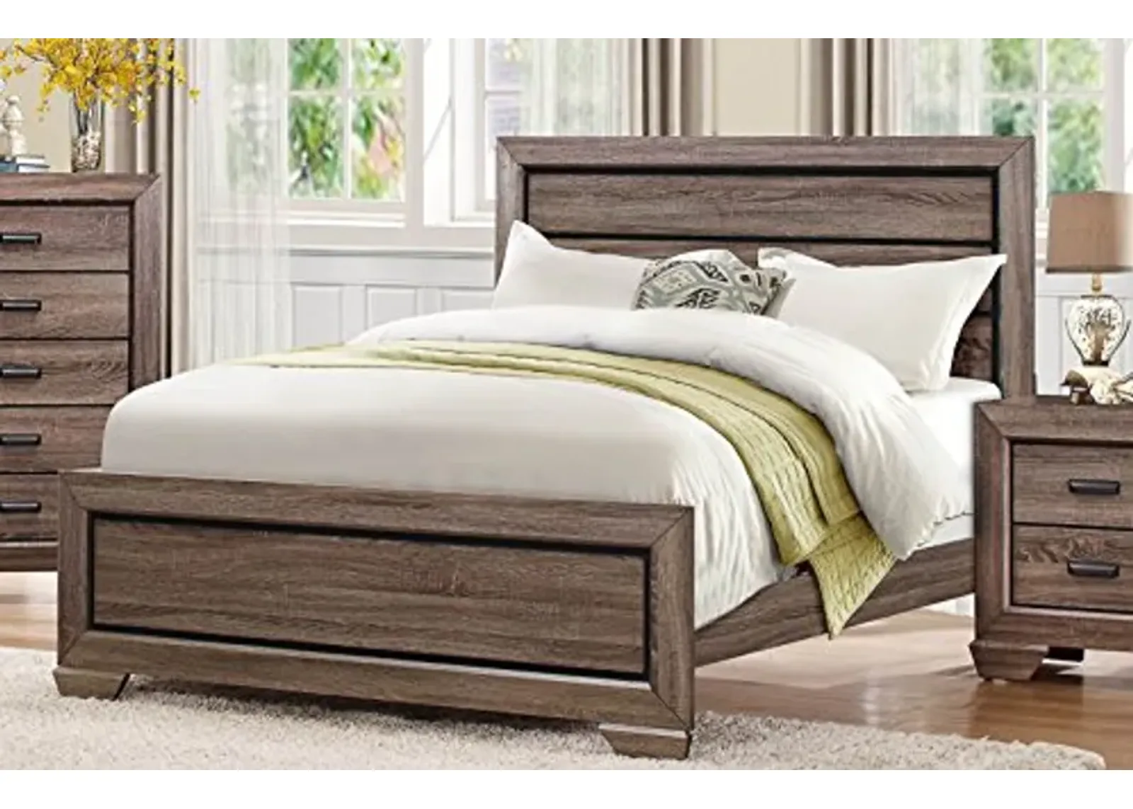 Beechnut Platform Bed in Light Elm - Queen