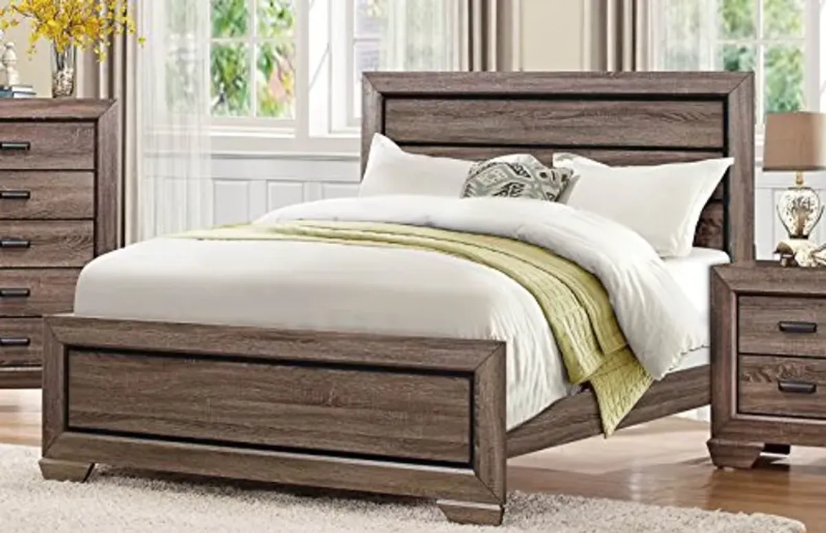 Beechnut Platform Bed in Light Elm - Queen