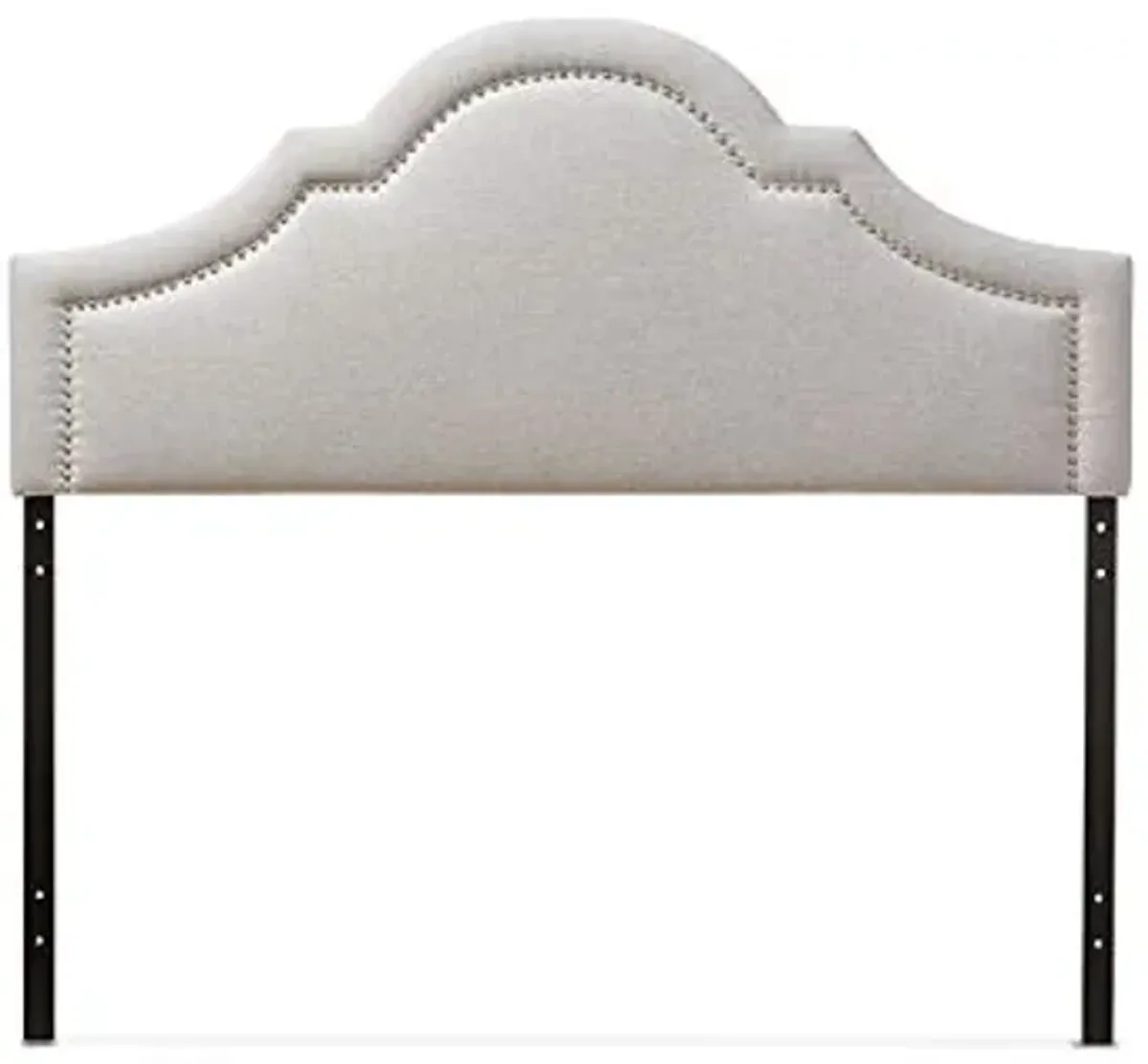 Baxton Studio Ritta Modern and Contemporary Upholstered Headboard Beige/Queen