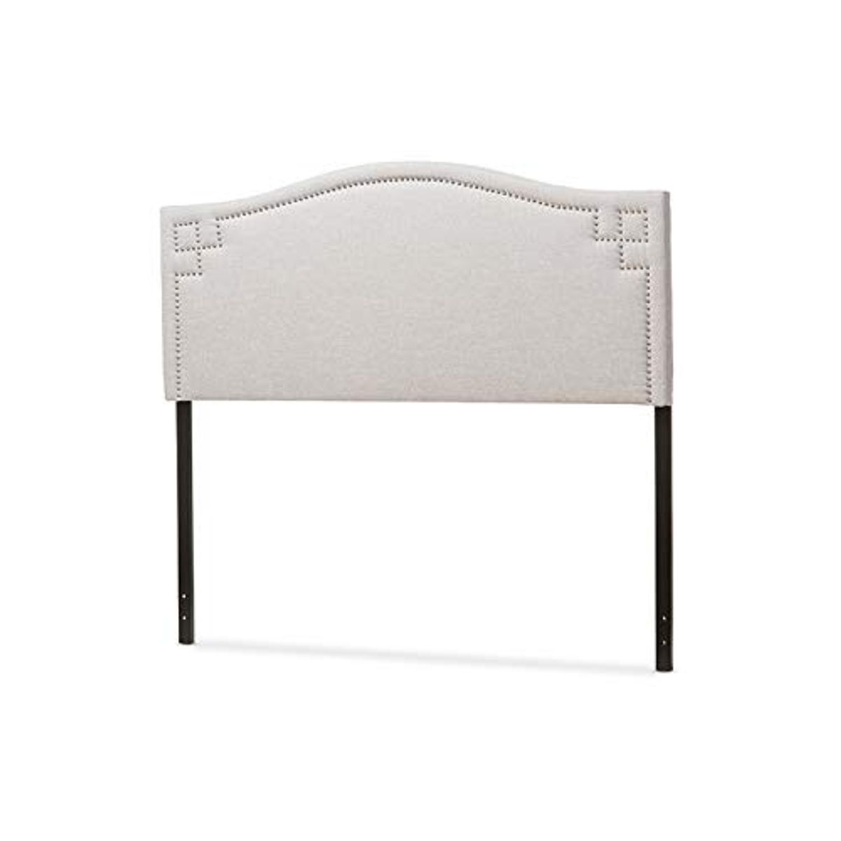 Baxton Studio Aubrey Modern and Contemporary Fabric Upholstered Headboard Beige/Full