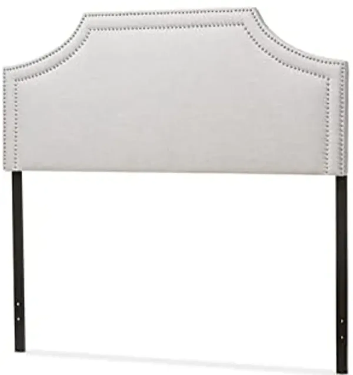 Baxton Studio Avignon Upholstered Full Headboard in Grayish Beige