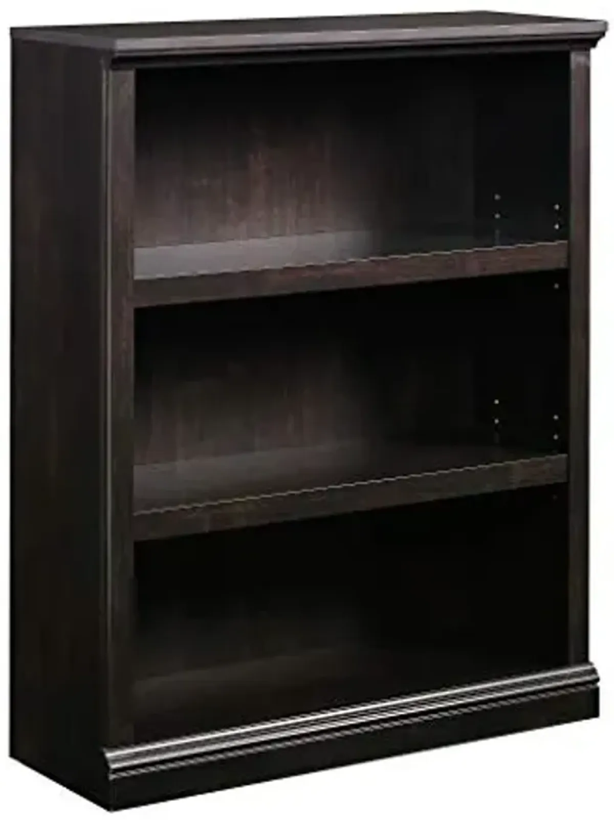 Sauder 3 Tier Book Shelf Wooden Bookcase Multipurpose Bookshelf for Home Office, Living Room, in Estate Black