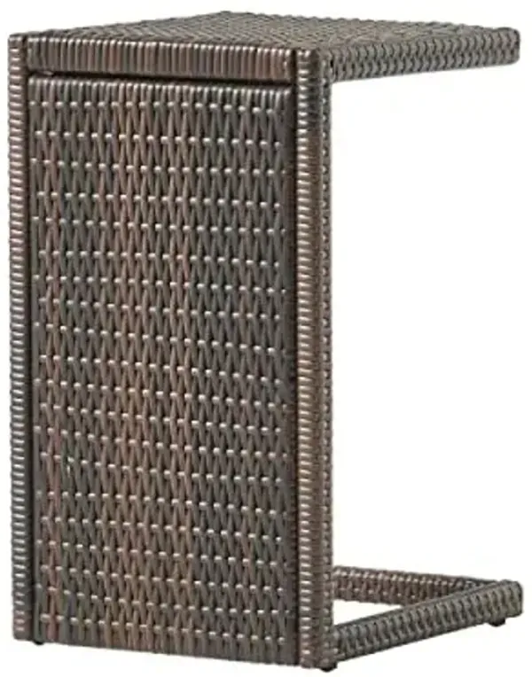 Christopher Knight Home CKH C-Shaped PE Accent Table, Multibrown