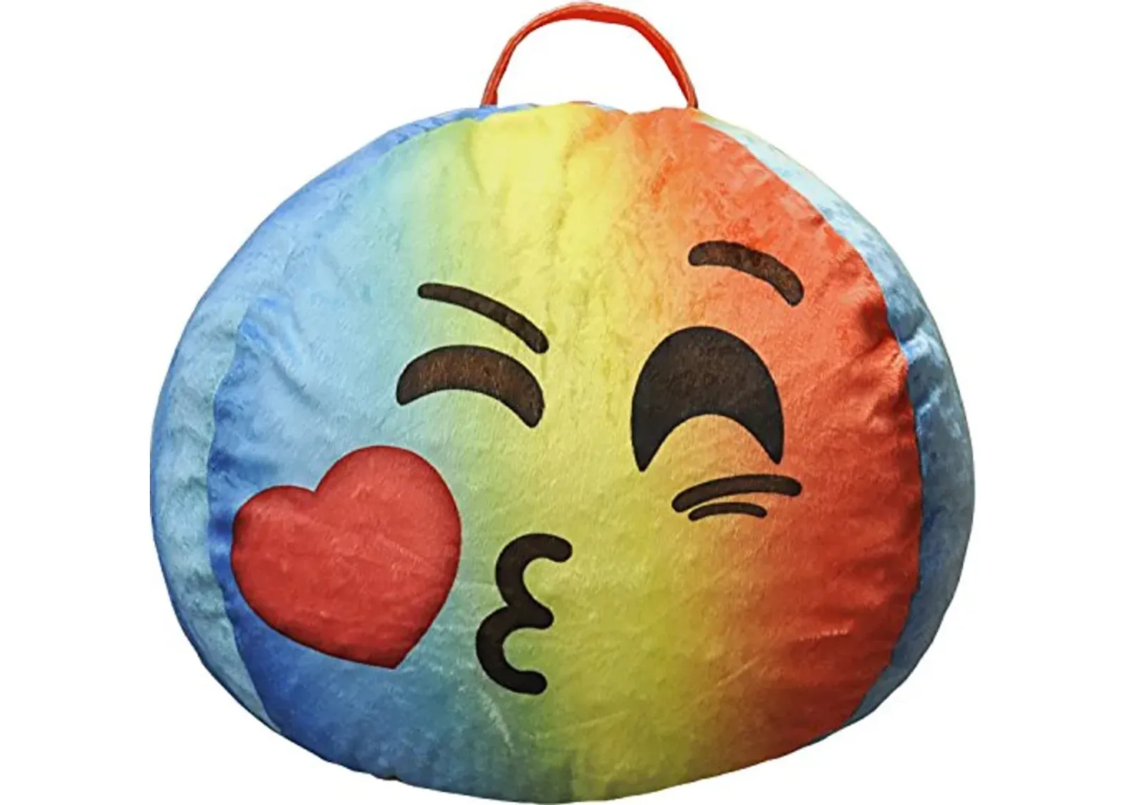 Emoji Pals Emoji Sealed with a Kiss Bean Bag, Tye Dye