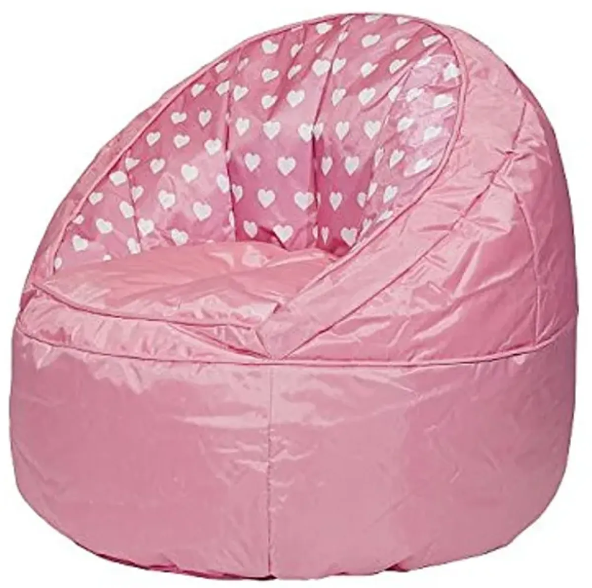 Heritage Kids Pink Hearts Toddler Bean Bag Chair, Pink