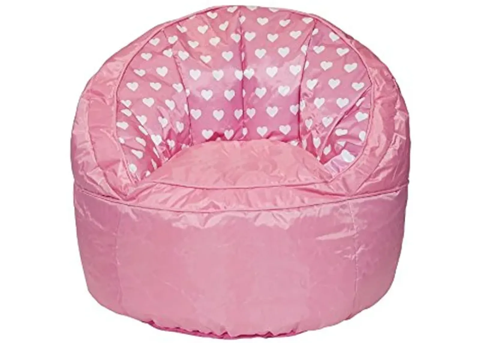 Heritage Kids Pink Hearts Toddler Bean Bag Chair, Pink