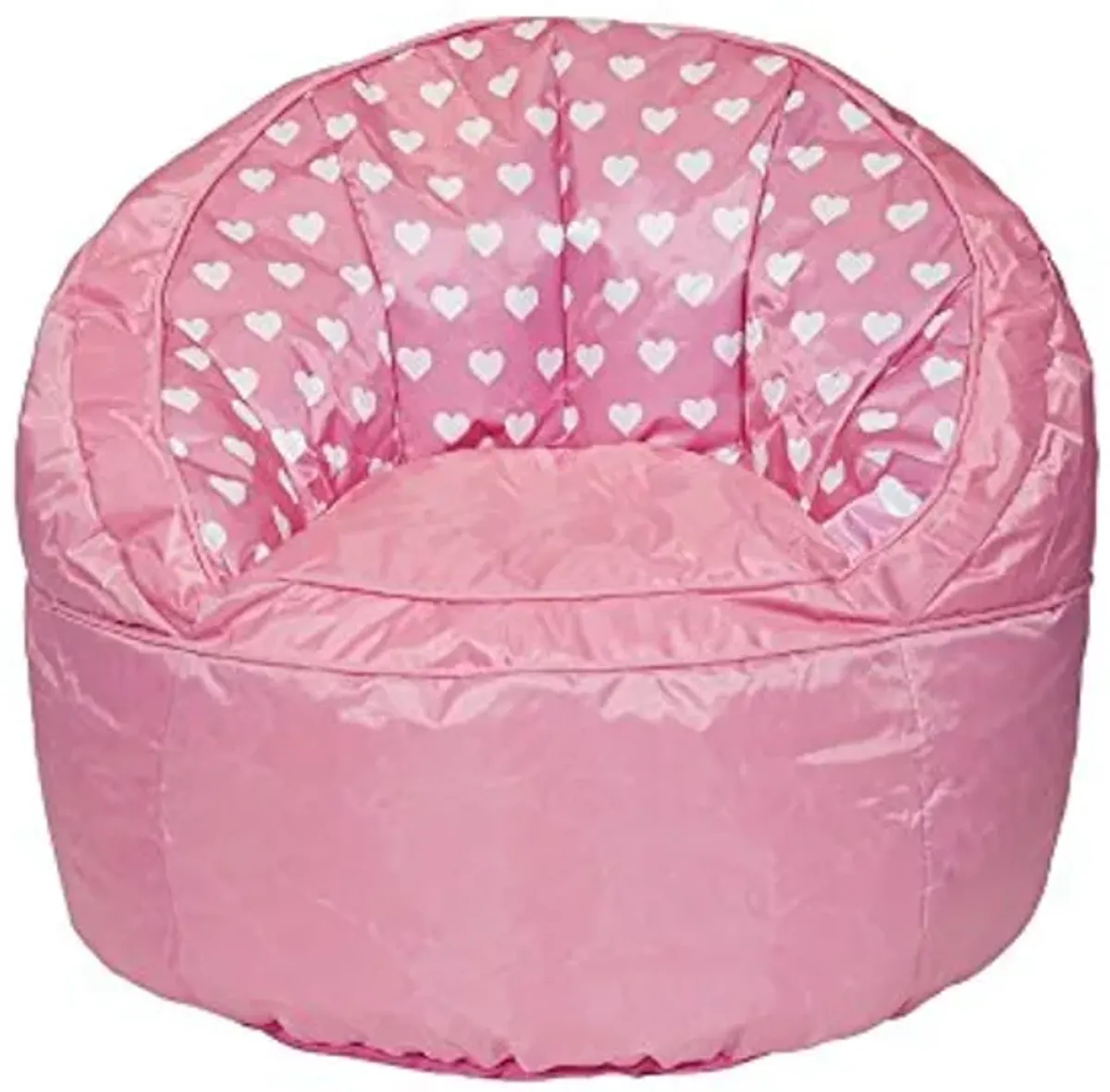 Heritage Kids Pink Hearts Toddler Bean Bag Chair, Pink