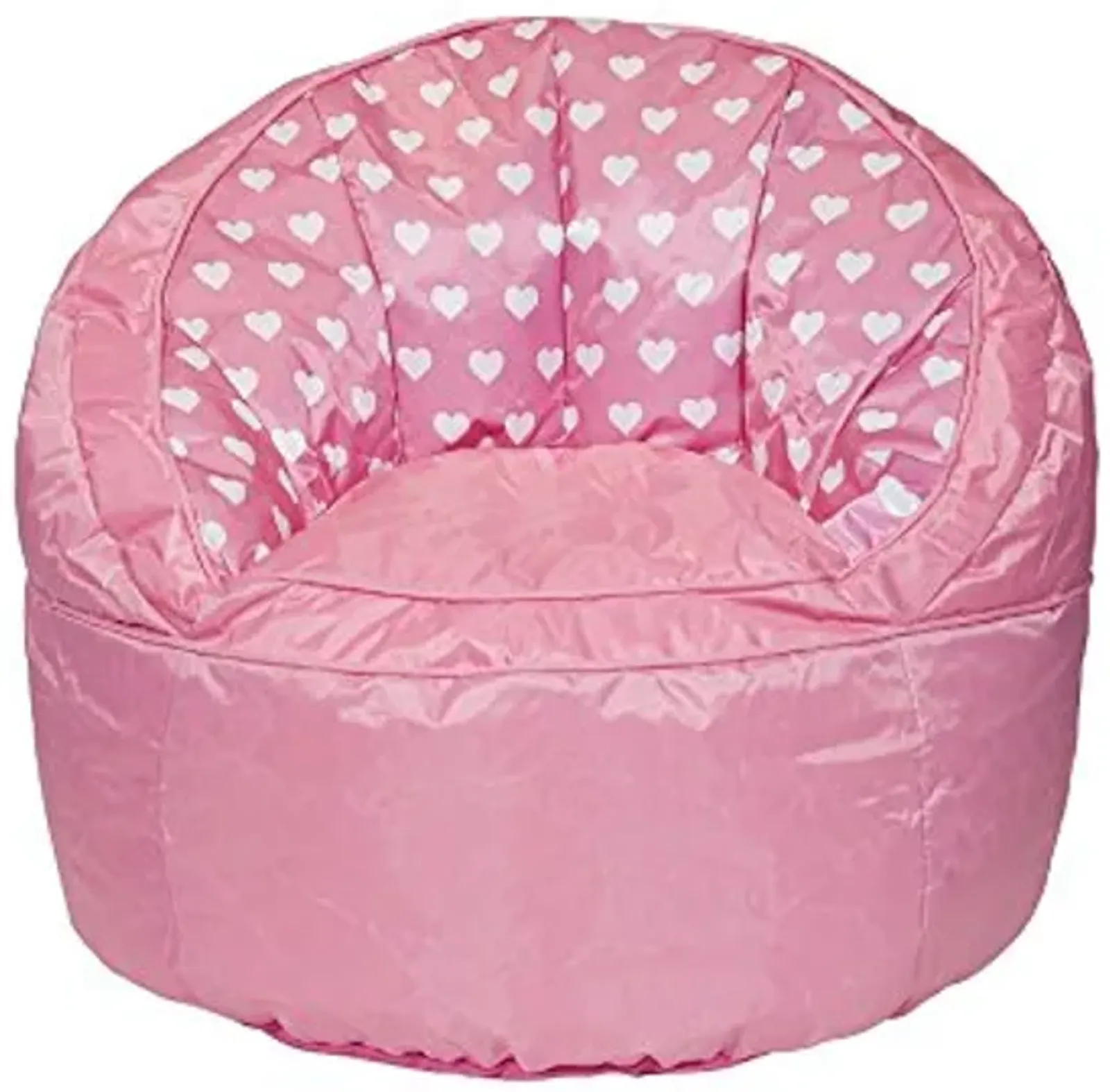 Heritage Kids Pink Hearts Toddler Bean Bag Chair, Pink