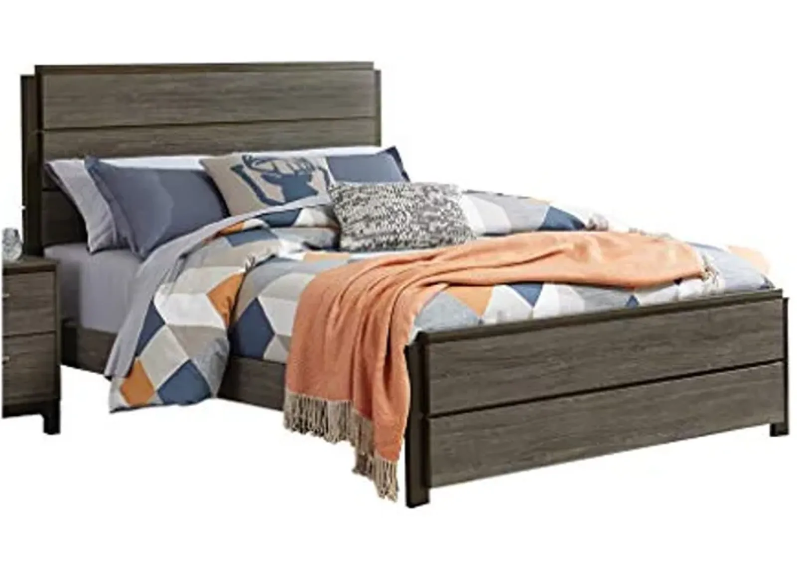 Vestavia Modern Gray Finish Queen Bed by Homelegance