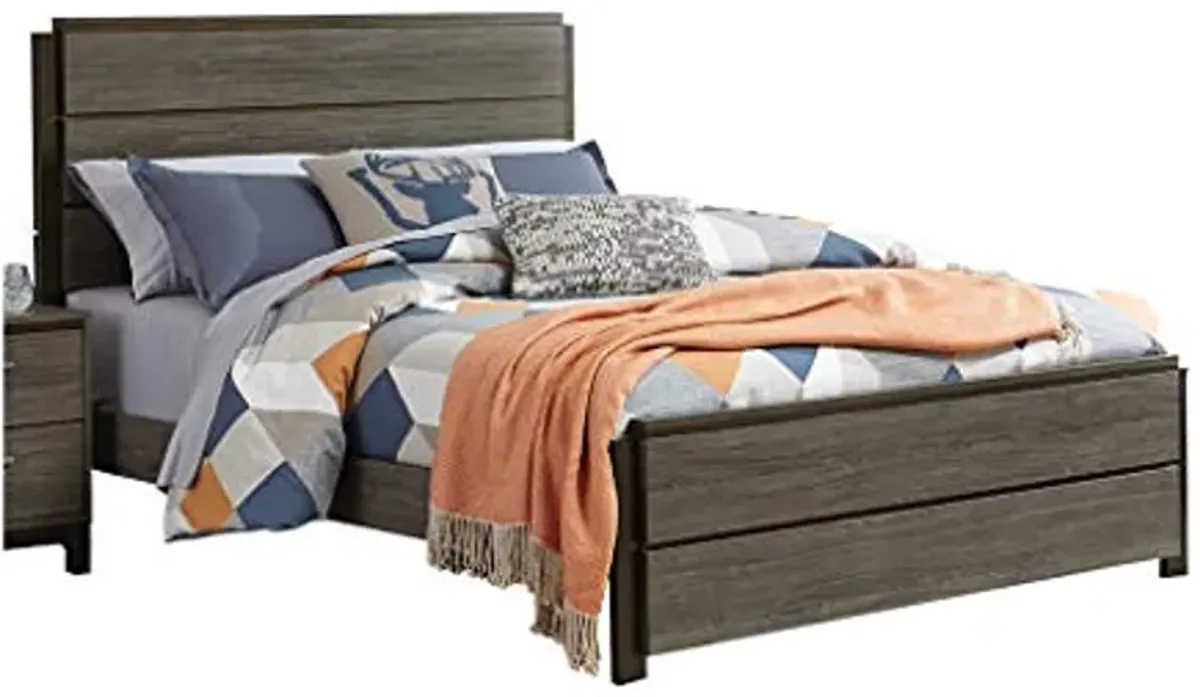 Vestavia Modern Gray Finish Queen Bed by Homelegance