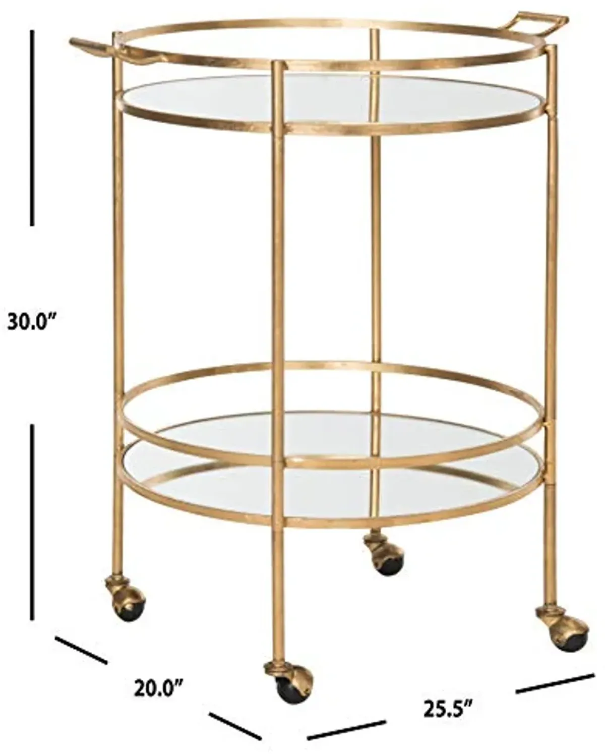 Safavieh Home Collection Lavinia Silver Bar Cart