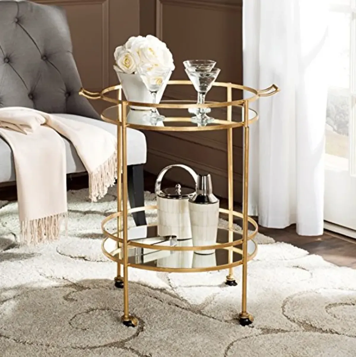 Safavieh Home Collection Lavinia Silver Bar Cart