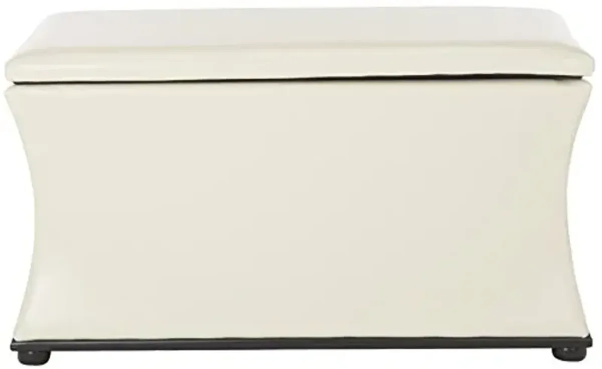 Safavieh Home Collection Aroura White Storage Bench
