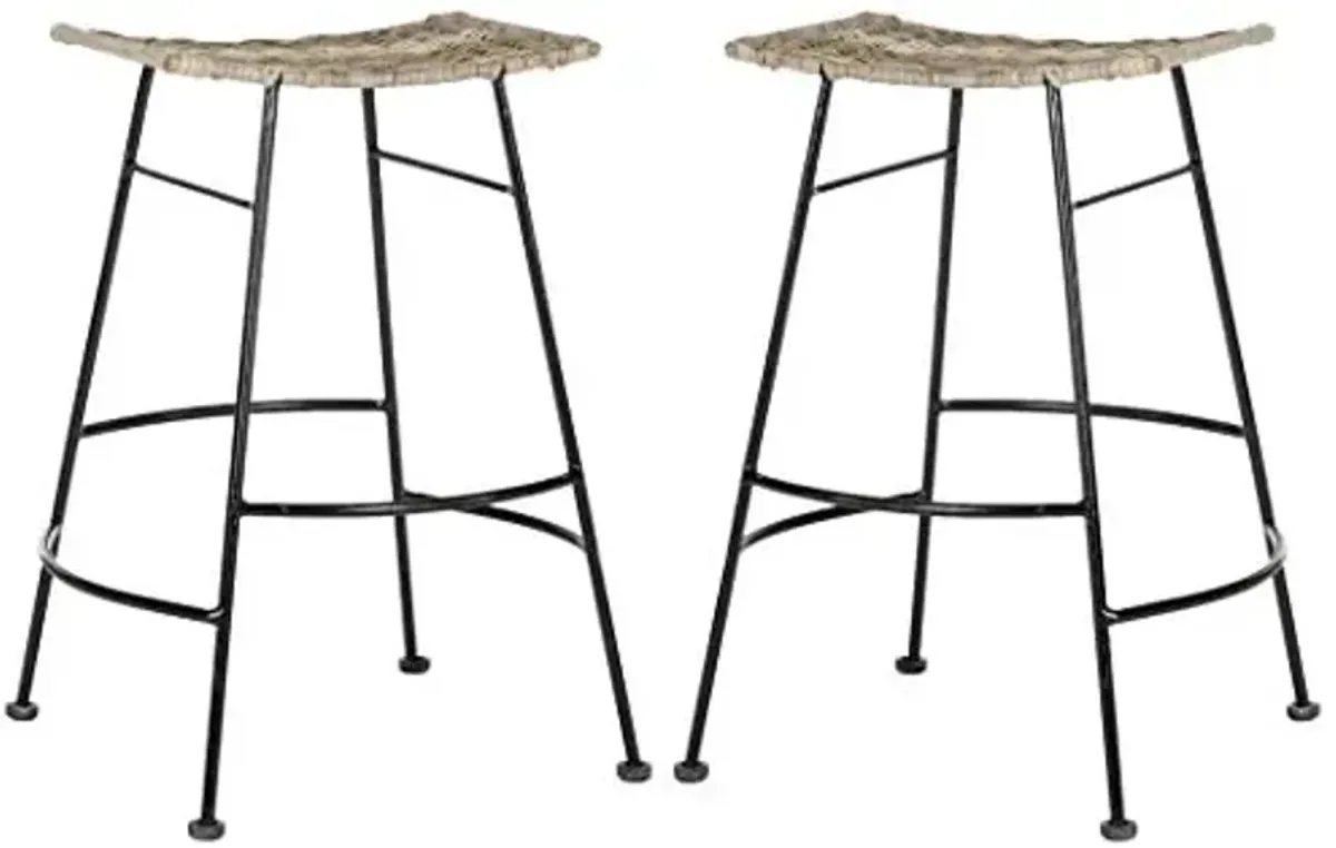 SAFAVIEH Home Collection Atara Counter Stool, Grey