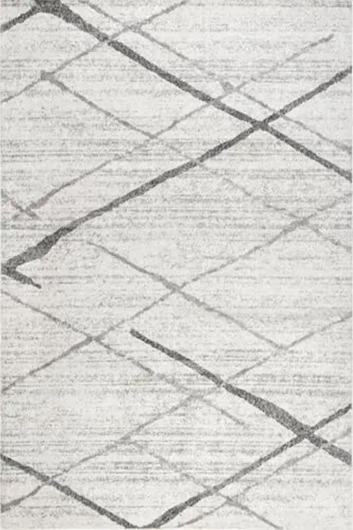 nuLOOM 2x3 Thigpen Contemporary Area Rug, Grey, Abstract Lines, Non-Slip Backing, Stain Resistant, For Bedroom, Dining Room, Living Room, Hallway, Office, Kitchen, Entryway