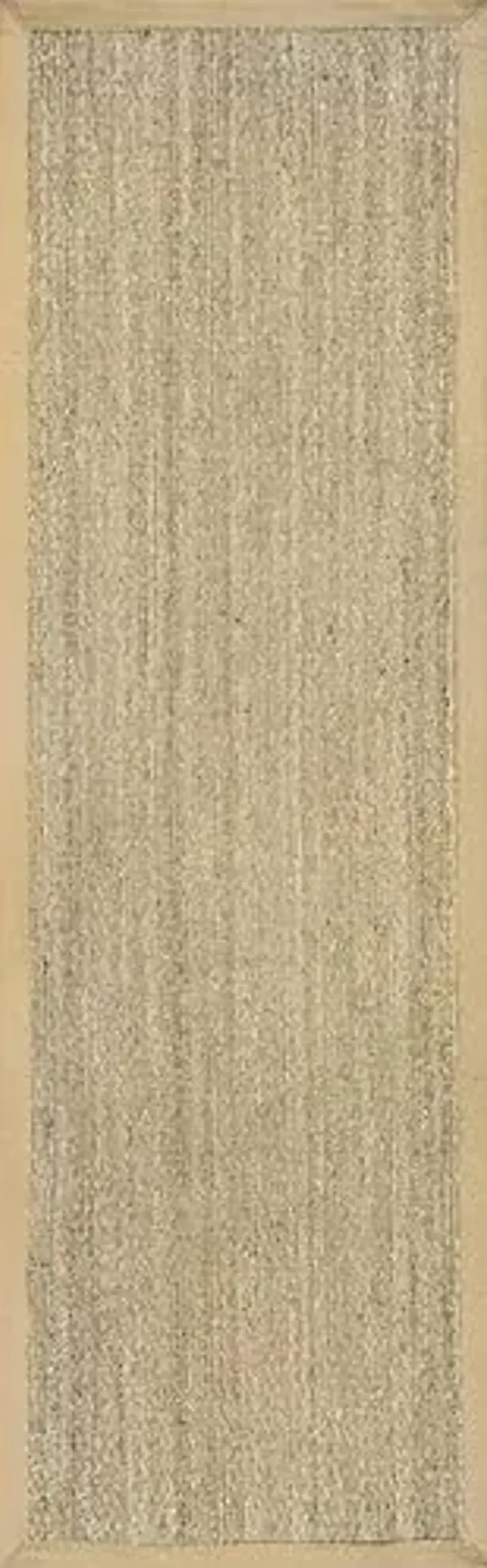 Nuloom Elijah Beige/Natural, 2'6" x 8', Basketweave, Seagrass, Soft and Textured, High Traffic, Stain Resistant, Easy Clean, Durable Runner for Bedroom, Living Room, Dining, Den, Foyer, Entryway